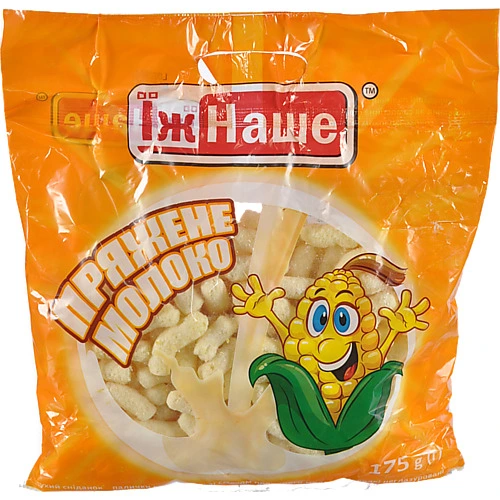 Кукурудзянi палички Їж Наше 175г пряжне молоко