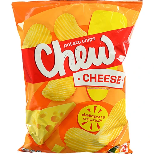 Чіпси CHEW 110г зі смаком сиру хвилясті