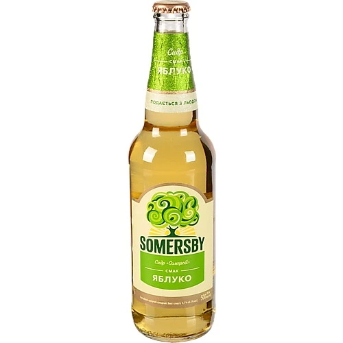 Сидр Somersby Яблуко 4.7% 0.5л