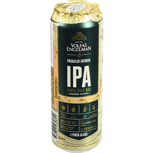 Пиво Volfas Engelman 0.568л IPA Янтарне