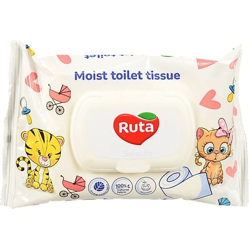 Папір туалетний вологий Selecta Ruta 40шт