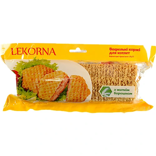 Коржі вафельні Бризолі житні Lekorna 50г
