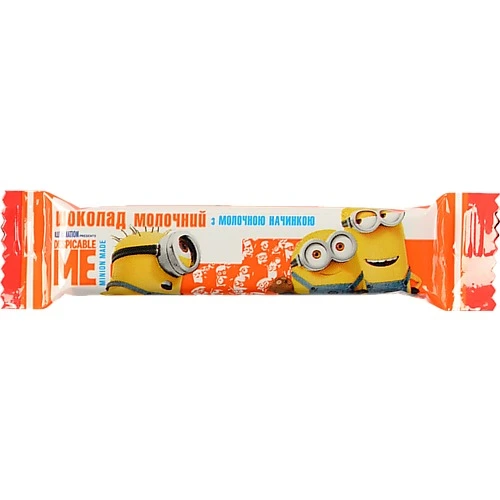 Шоколад молочний Любімов Kids з молочною начинкою, 12,5 г
