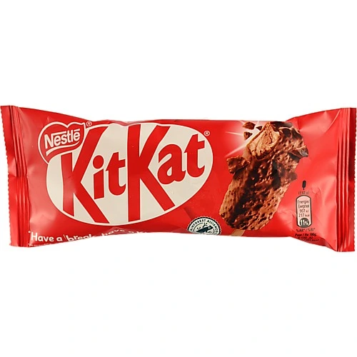 Морозиво зі смаком шоколаду та вафель у шоколадній молочній глазурі Kit Kat м/у 62г