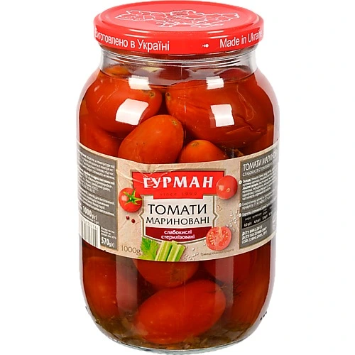 Томати Гурман 1000мл мариновані