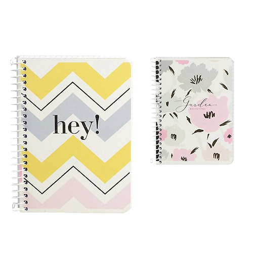 Блокнот Школярик А6 80 арк спіраль кліт. асорті