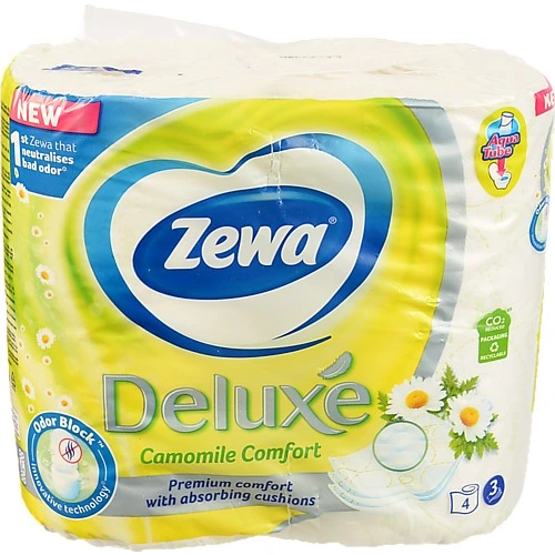 Туалетний папір Zewa Deluxе 3х сл ромашка 4шт