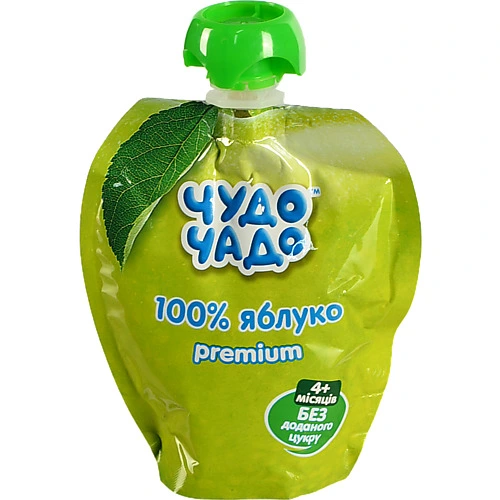 Пюре для дітей від 4міс натуральне стерилізоване Яблуко Premium Чудо-Чадо д/п 90г