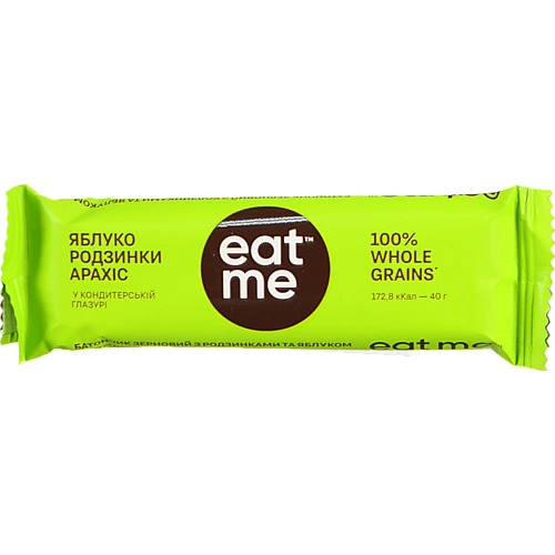 Батончик EatMe родзинкияблукоарахісзлаки, 40 г