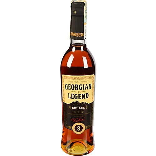 Коньяк Shabo Georgian Legend 3 зірки 40% 0,5 л