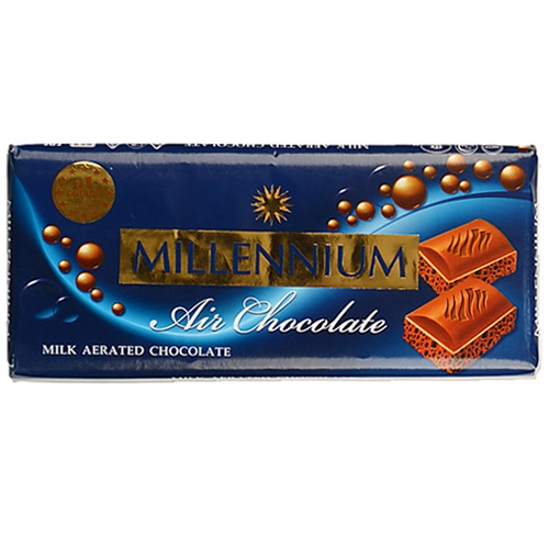 Шоколад молочний пористий Millennium м/у 85г