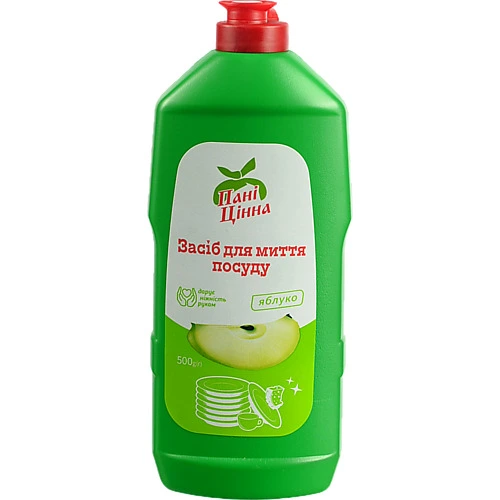 Засіб для миття посуду Пані Цінна 500мл яблуко