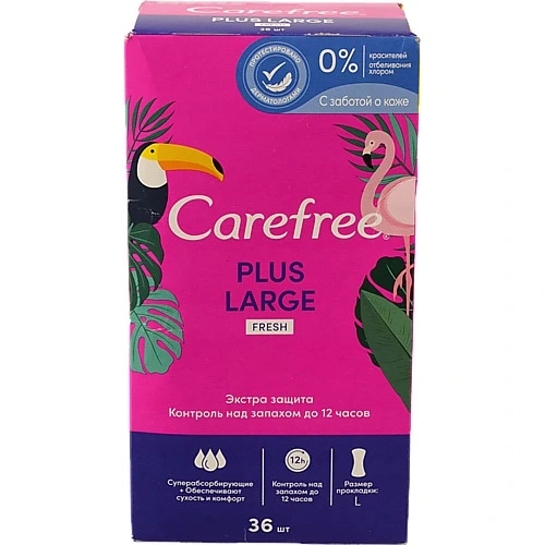 Прокладки Carefree large fresh 36шт