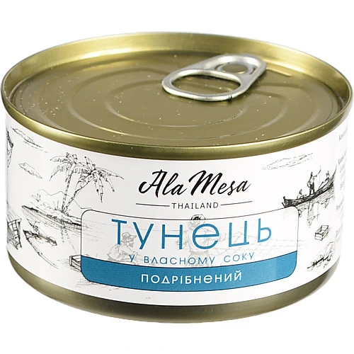 Тунець Ala Mesa 185г подрібнений у власному соку