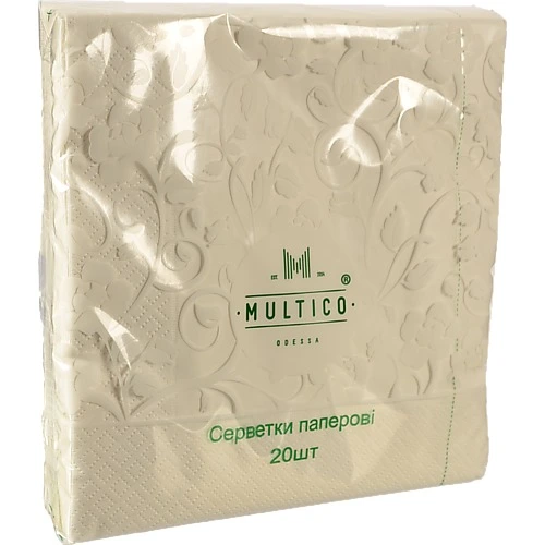Серветки Multico 33Х33 20шт трішарові білі
