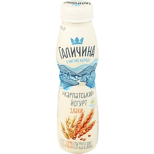 Йогурт 2.2% Злаки Карпатський Галичина 300г