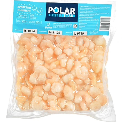 Креветки очищені Polar Star в/м в/у 300г
