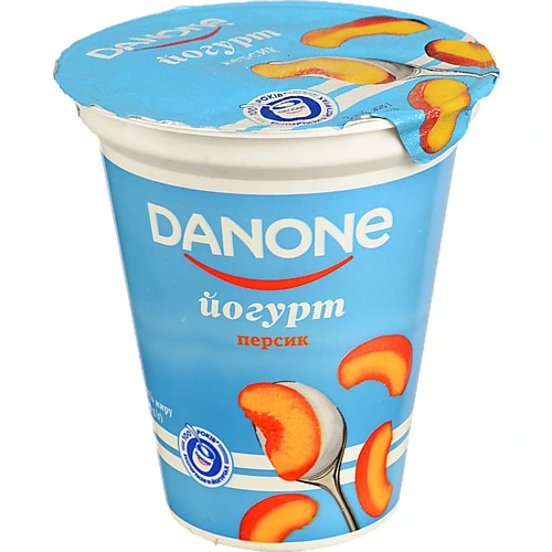 Йогурт Данон 260г 3.2% персик ст.