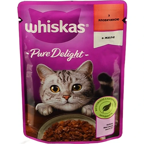 Корм Віскас 85г AMMP яловичина в желе