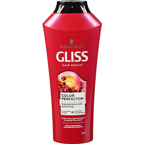 Шампунь для фарбованого, мелірованого волосся Color Perfector Gliss Schwarzkopf 400мл