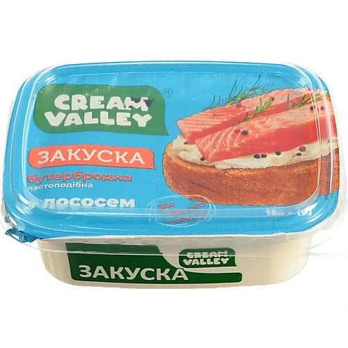 Закуска бутербродна Cream Valley З лососем пастоподібна, 160 г