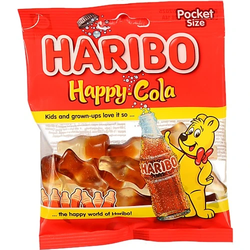 Цукерки желейні неглазуровані Happy-cola Haribo м/у 80г