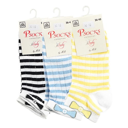 Шкарпетки Psocks жін. спорт s на смугаста обiдку  р36-40