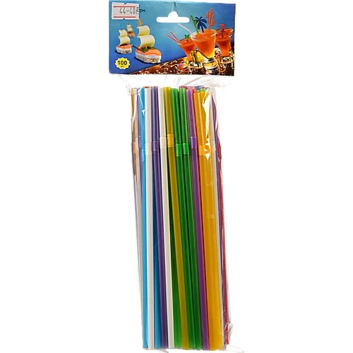 Трубочка Baiep 210мм гофра 100шт