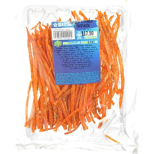 Путасу стружка Seastar з паприкою солено сушений