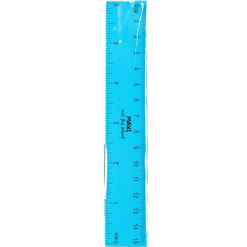 Лінійка 15 см пластик Maxi. Neon