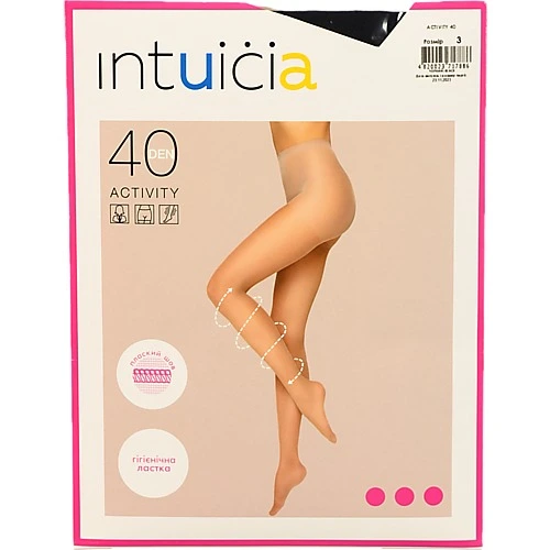 Колготки жіночі Intuicia Activity 40den 3 чорний