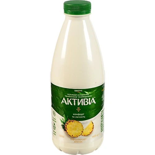 Активіа Питний йогурт Ананас 1.5% 800г