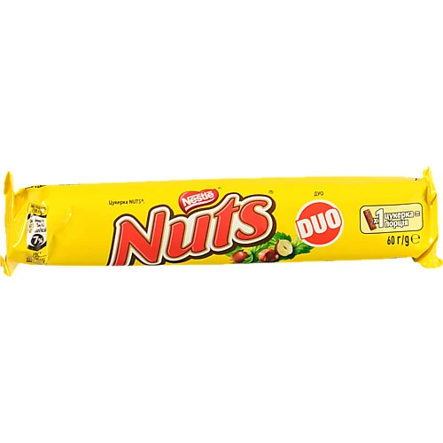 Батончик Nestl? Nuts King Size шоколадний, 60 г