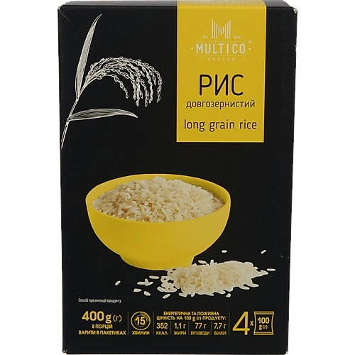Рис Multico 100гх4 довгозернистий