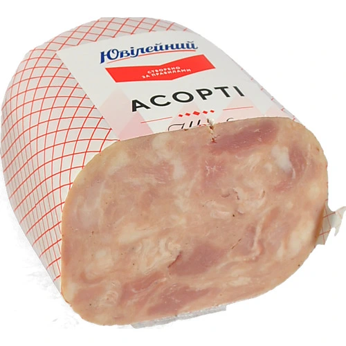 Шинка Ювілейний [Асортіk зі свинини та мяса птиці, варена, першого ґатунку