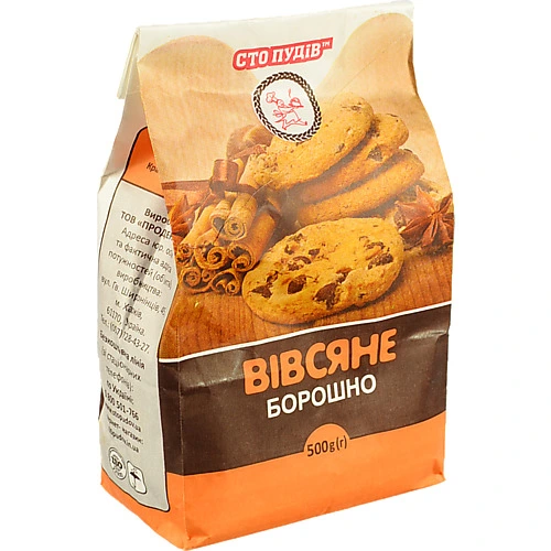 Борошно вівсяне Сто пудів 500г