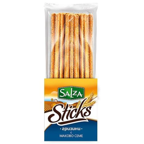 Гріссіні Salza з маком, 220 г
