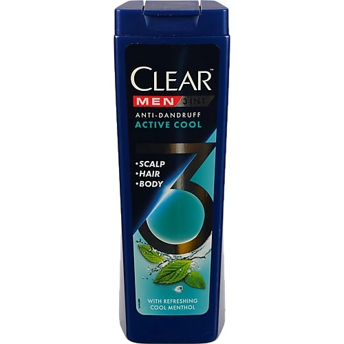 Шампунь Clear 360мл 3в1 крижаний ментол для чоловіків