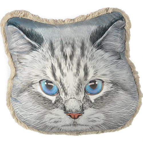 Подушка кішка сіра h=40cm