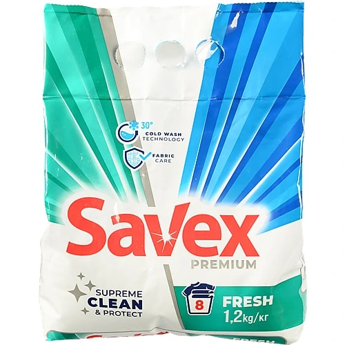 Порошок Савекс 1.2кг 2в1 fresh