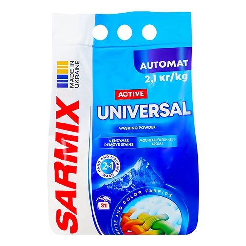 Порошок Sarmix 2.1кг activ universal д.всіх типів прання