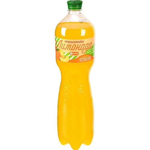 Напій Лимонада Моршинська 1.5л апельсин персик сл.газ