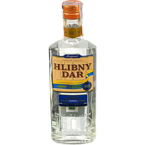 Горілка Хлібний Дар 0.5л Класична Патріотична