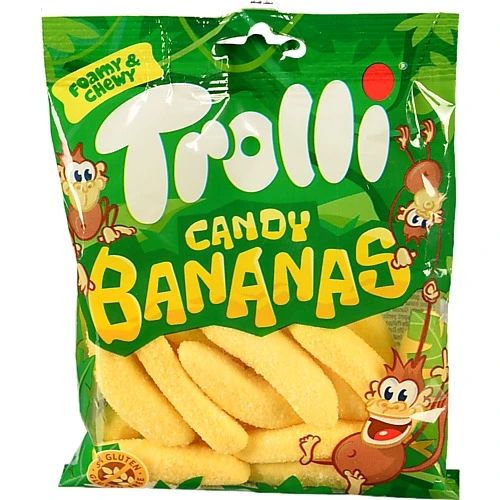 Мармелад жувальний Candy Bananas Trolli м/у 100г