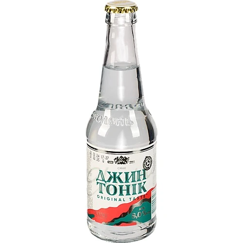 Напій слабоалкогольний Оболонь Джин Тонік сильногазований 8% 0.33л