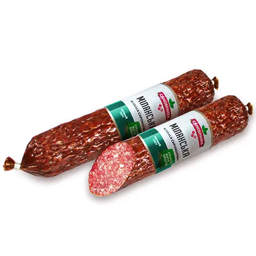 Ковбаса [Самобранкаk [Міланськаk сирокопчена, перший ґатунок, порційна