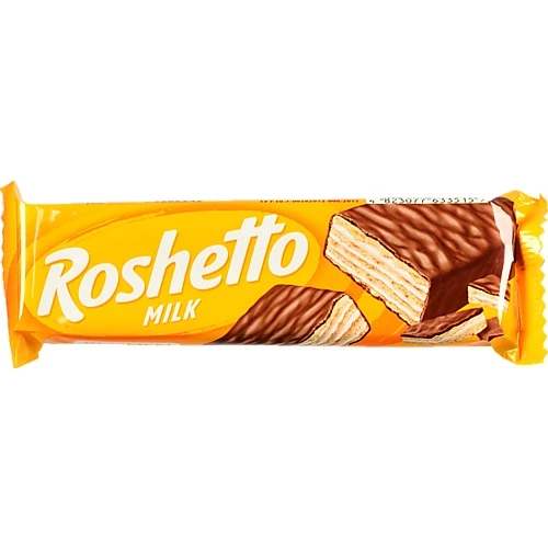 Вафельний батончик Roshen Roshetto Milk глазурований, 34 г