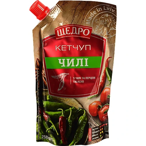Кетчуп Щедро Чилі 250г