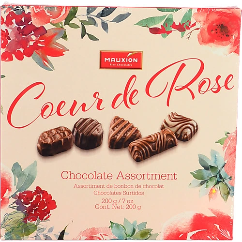 Цукерки Mauxion 200г coeur de rose асорті