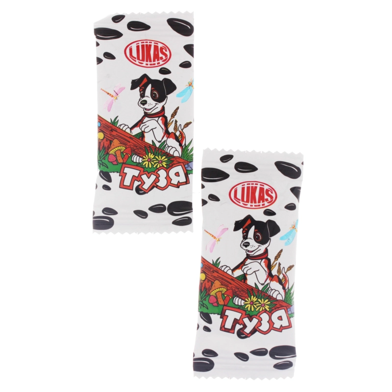 Цукерки глазуровані кондитерською глазур'ю з молочно-грильяжним корпусом Тузя Lukas кг